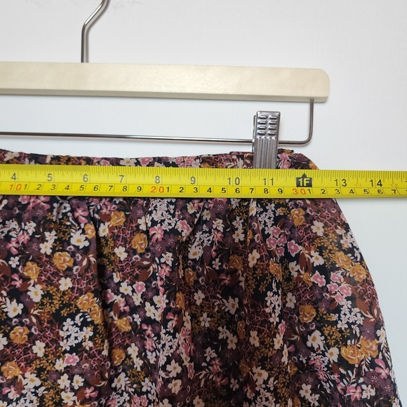 Koko + Mason Los Angeles Women's Ruffle Floral Mini Skirt Large - Picture 3 of 6